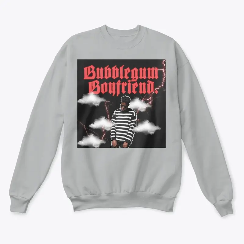 bubblegum boyfriend clouds sweater