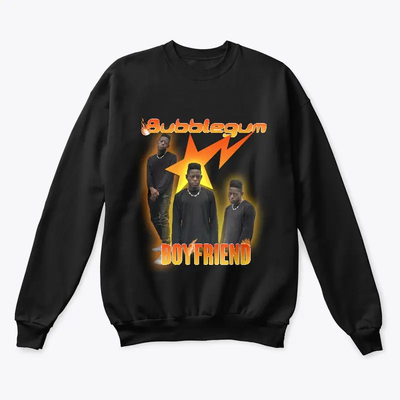 y2k fire bubblegum boyfriend sweater 